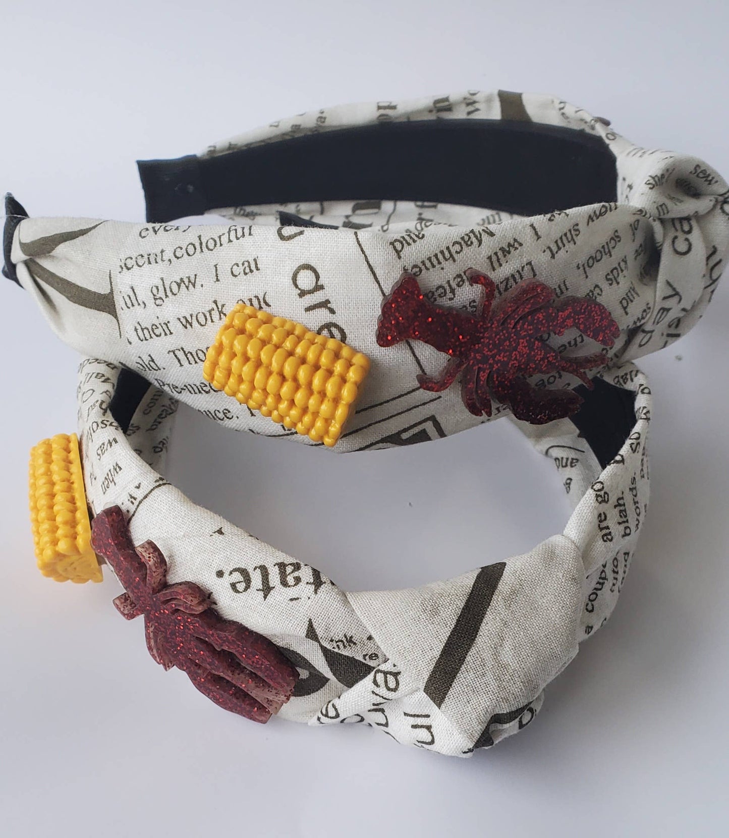 Crawfish Headband, Newspaper 3D, Mud Bugs, Seafood Headband