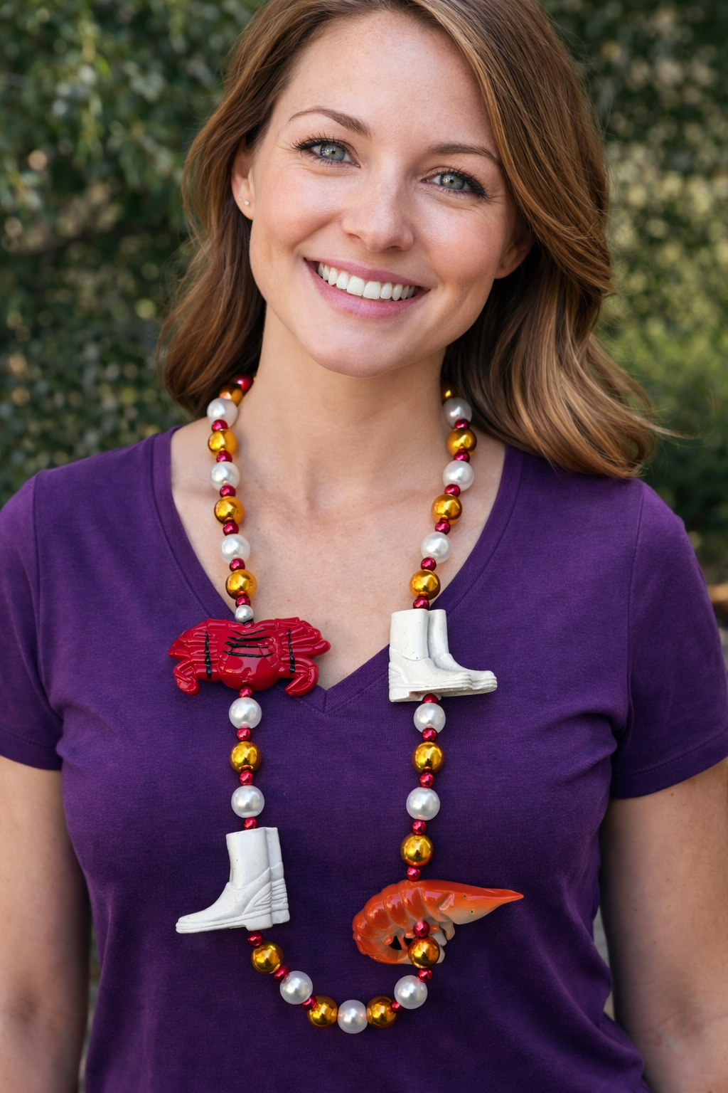 Cajun Charm Bead Necklace