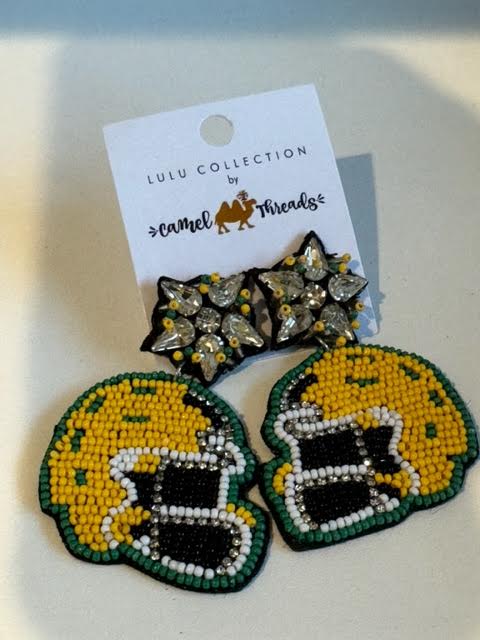 Gameday Earrings Green/Yellow