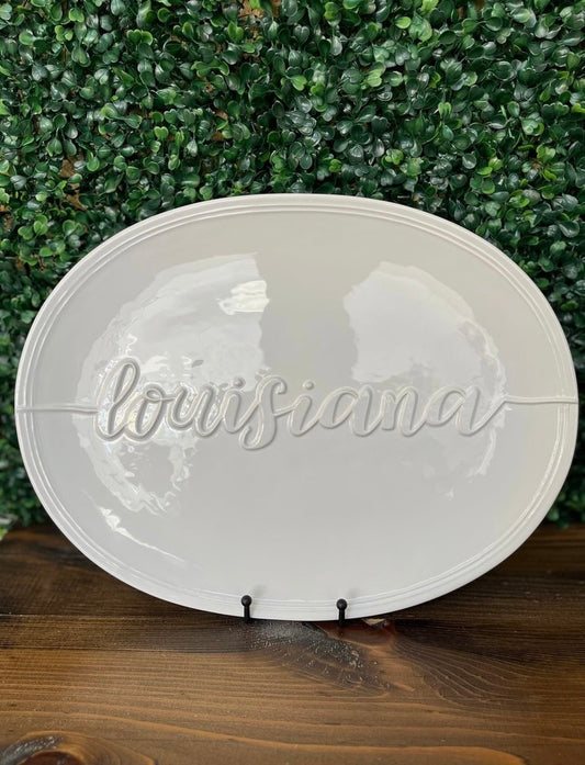 La Embossed Platter