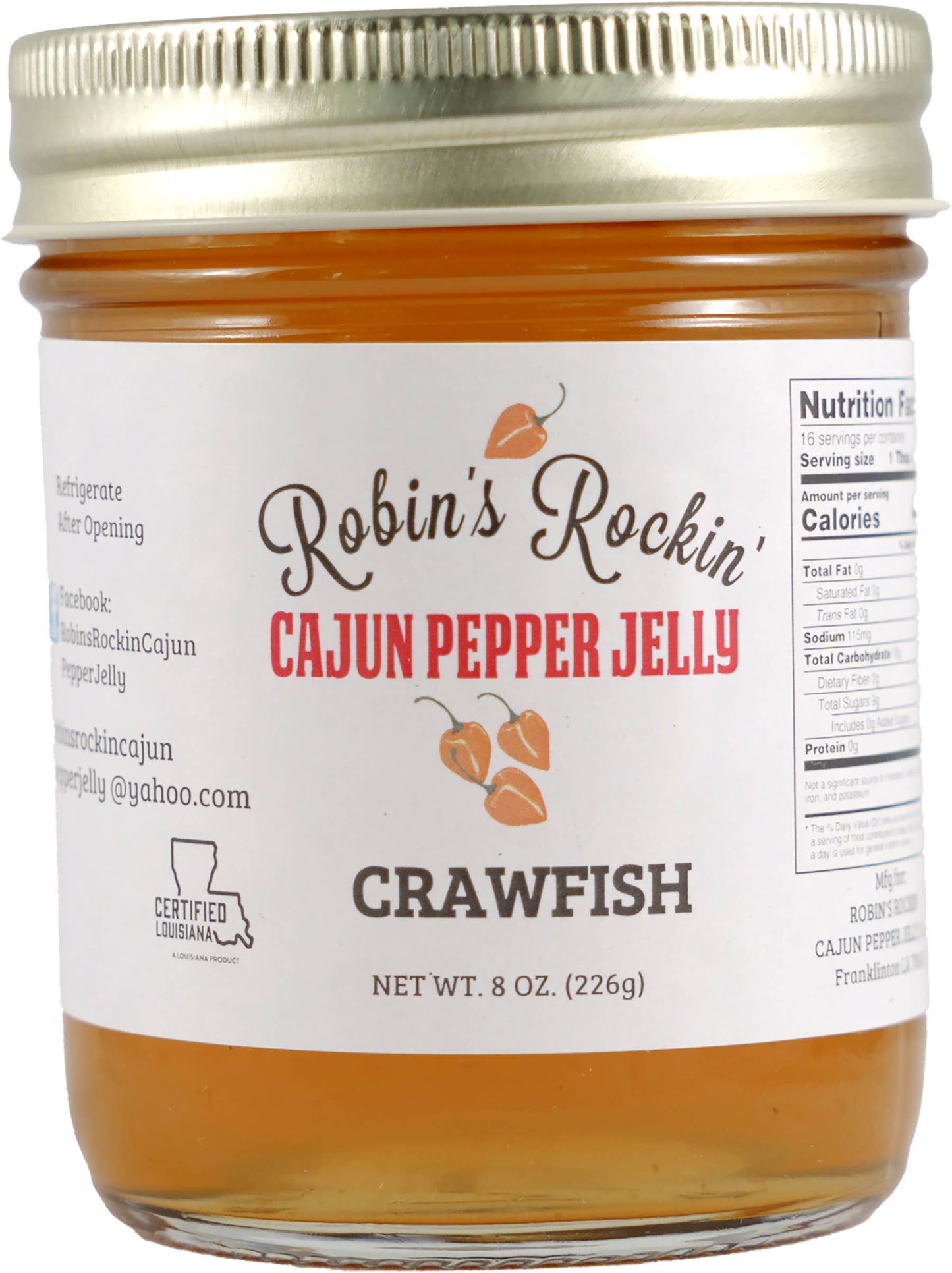 Robin's Rockin' Cajun Crawfish Pepper Jelly