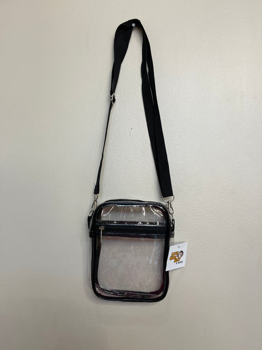 Black Clear small Crossbody Stadium Bag