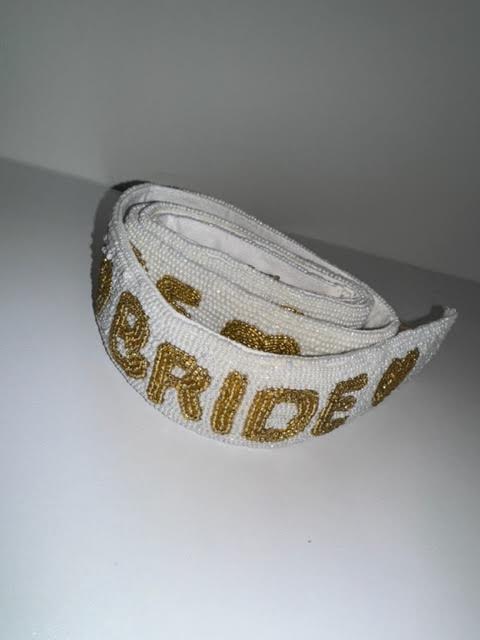 Bride Beaded Purse Strap