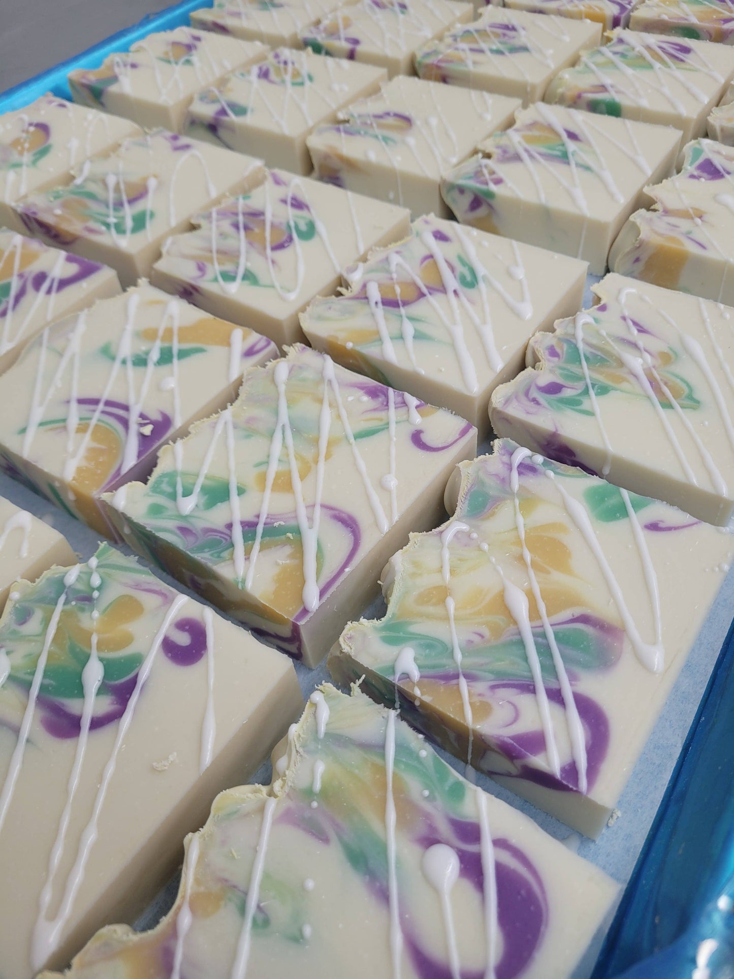 King Cake Artisan Soap - Honey Almond Spice