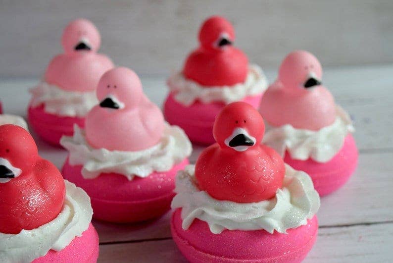 Flamingo Rubber Duck Bath Bomb