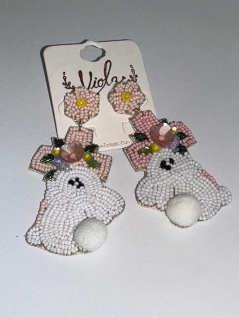 Bunny Cross Earrings