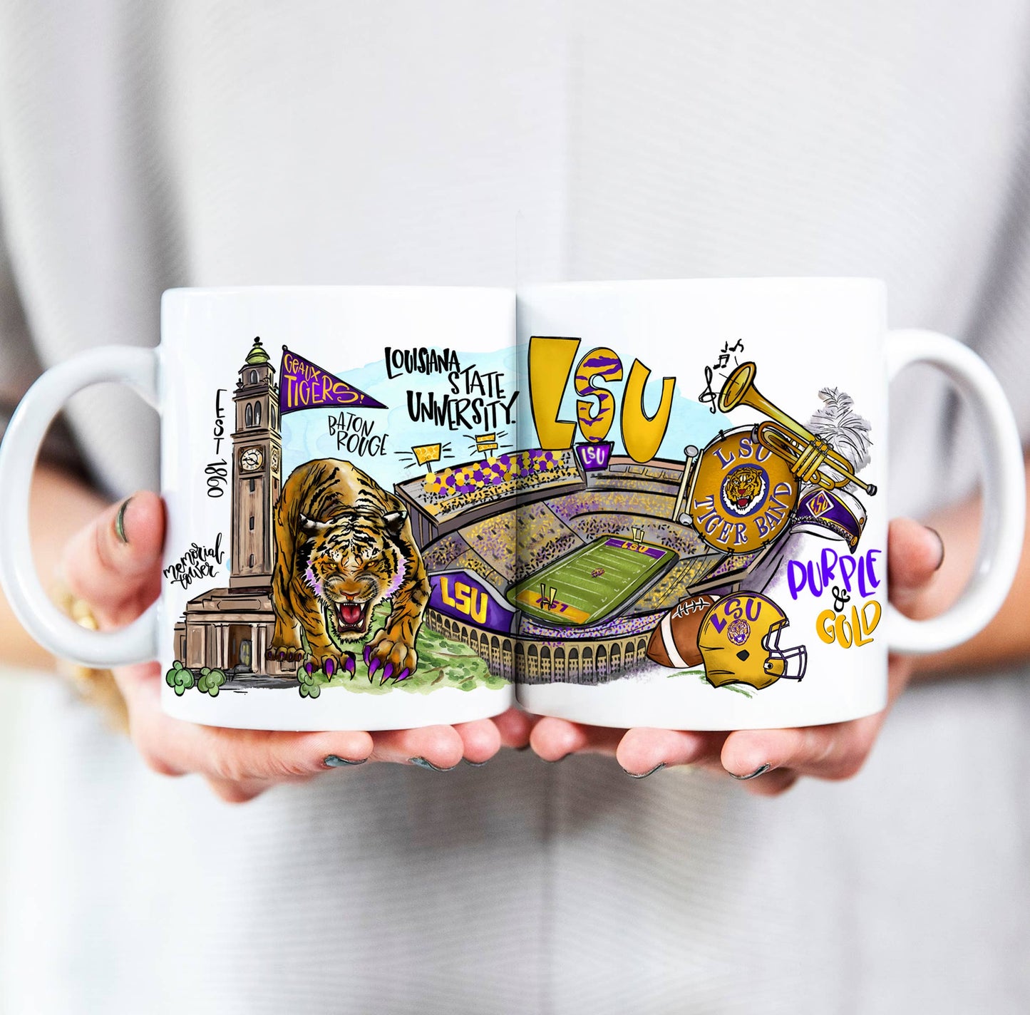 Coffee Mug, Louisiana LSU Tigers