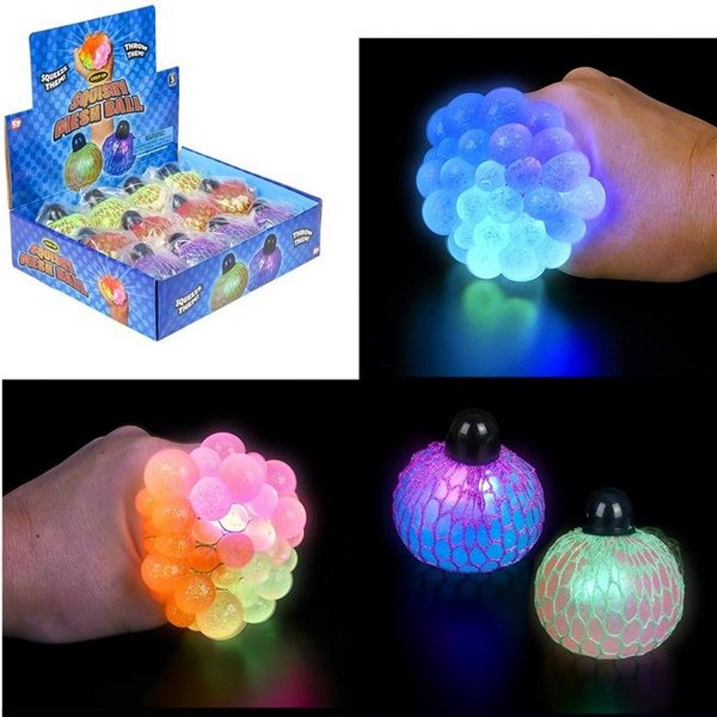 Mesh Squishy Light Up Ball