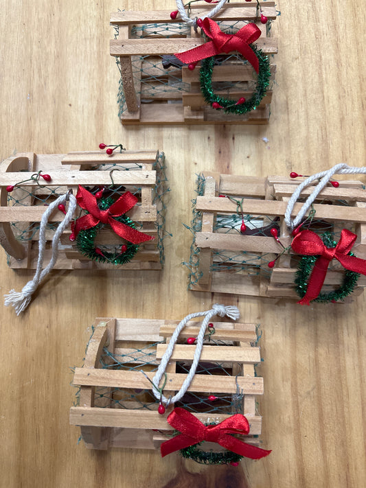 Crawfish Trap Ornament Xmas