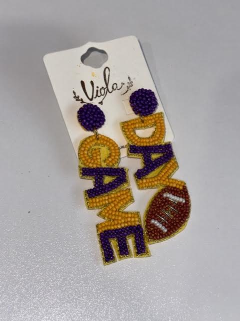 Game Day LSU Earrings