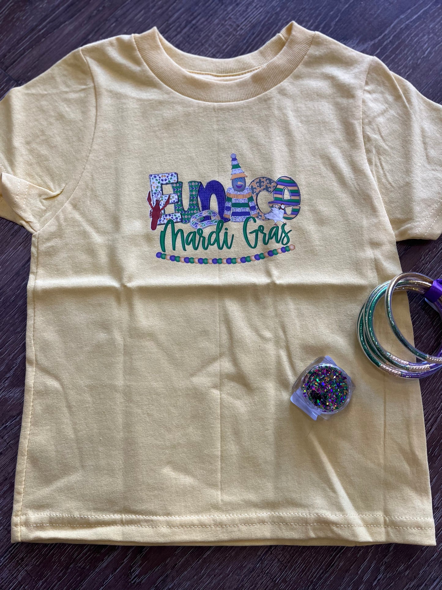 Kids Eunice Mardi Gras shirts