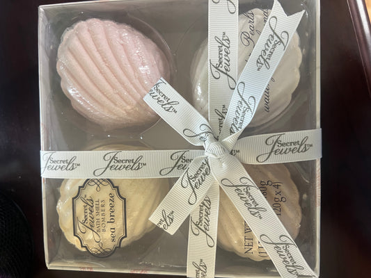 Secret Bath Bombers( Freshwater pear earrings inside)