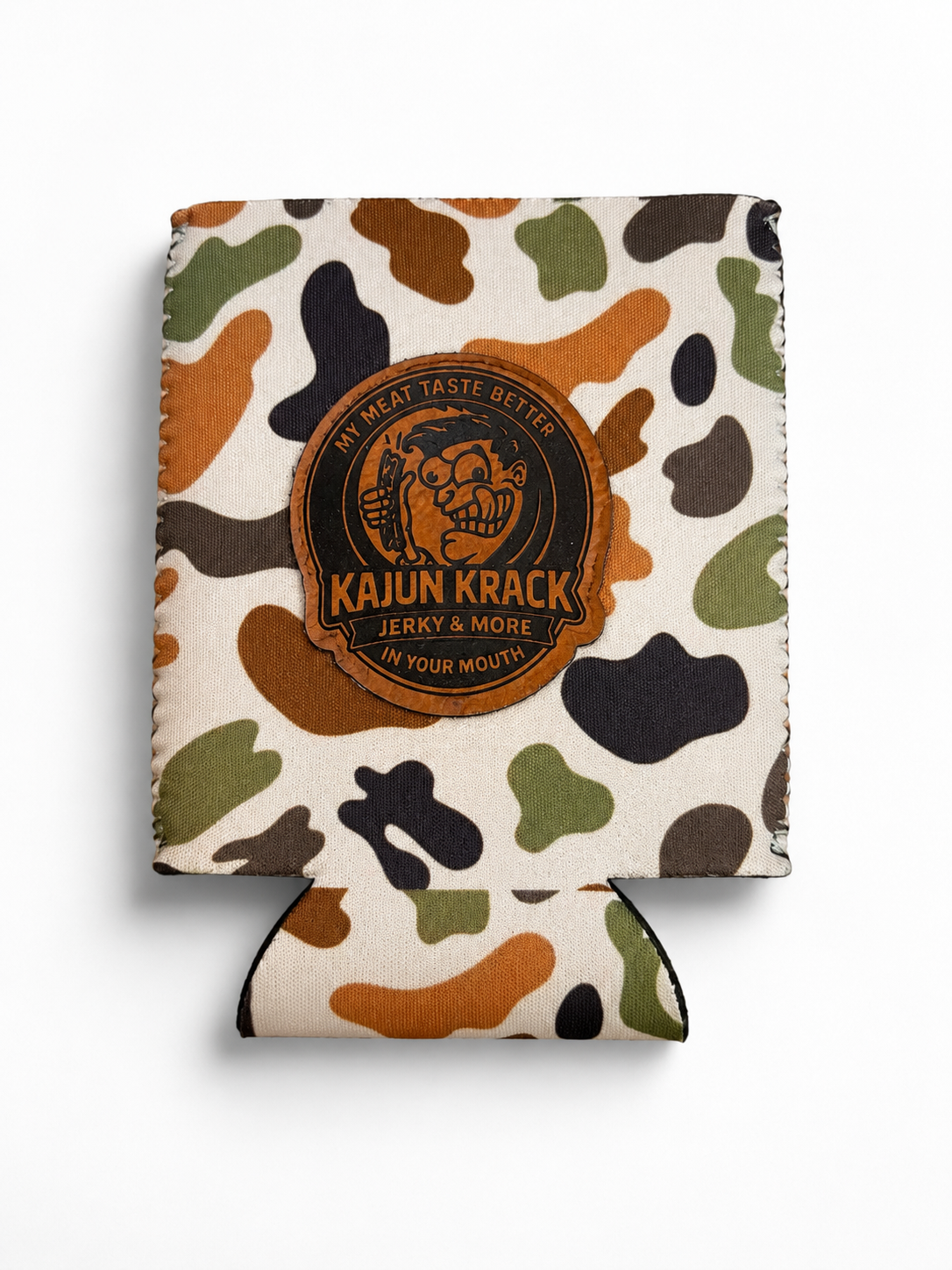 Kajun Krack Leather Patch Koozie