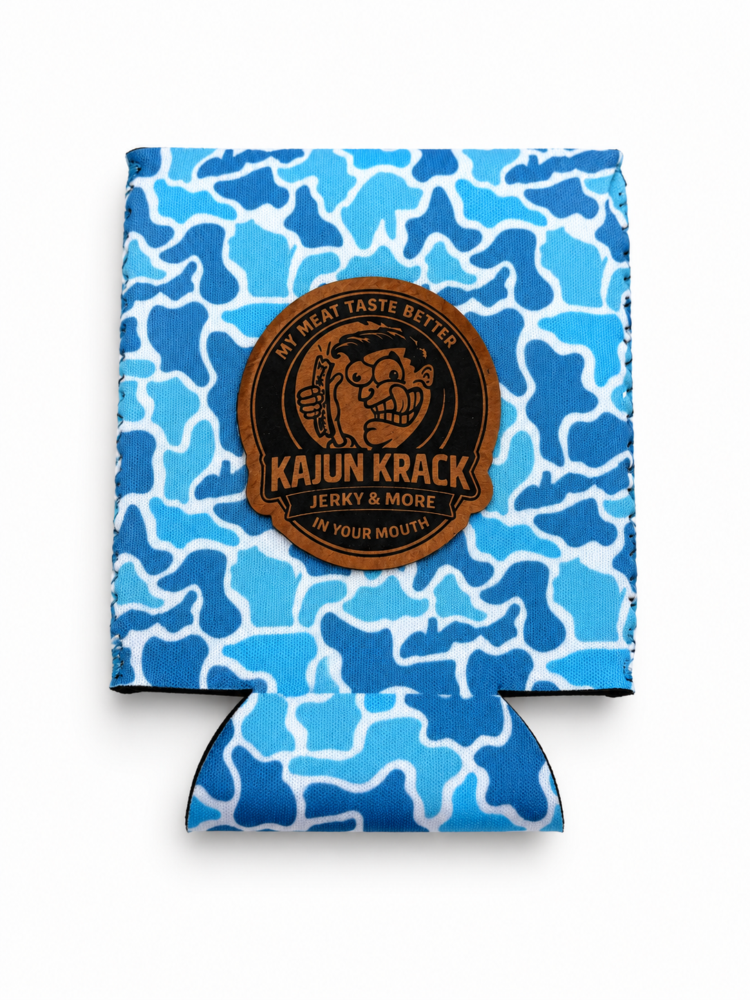 Kajun Krack Leather Patch Koozie