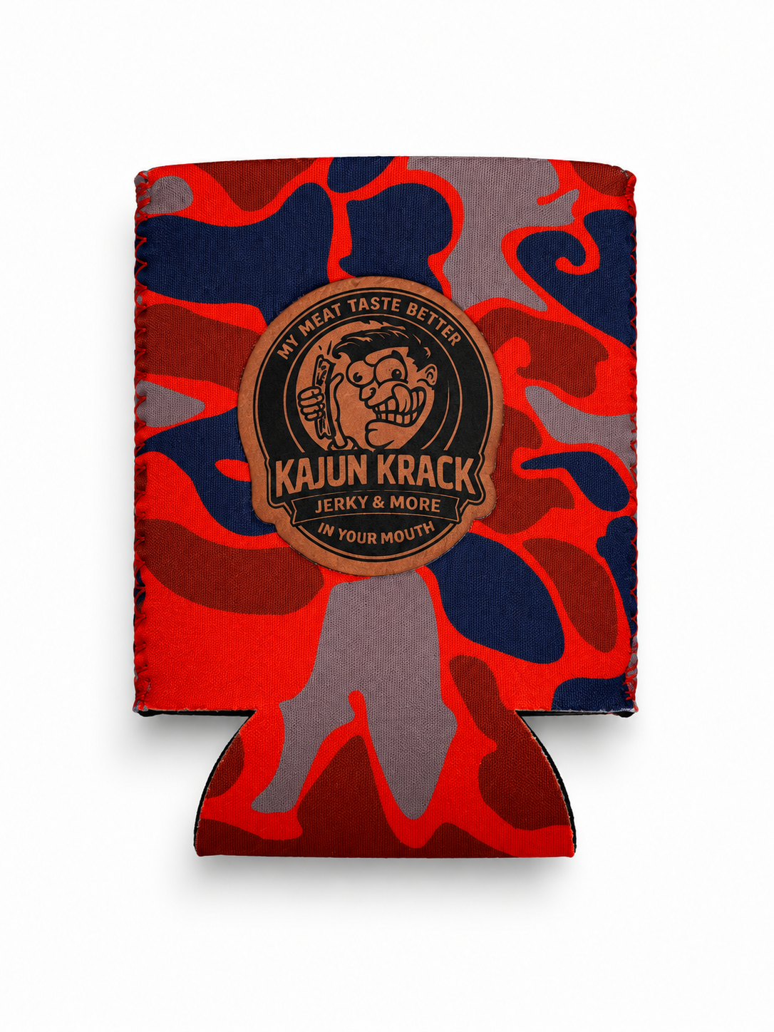 Kajun Krack Leather Patch Koozie