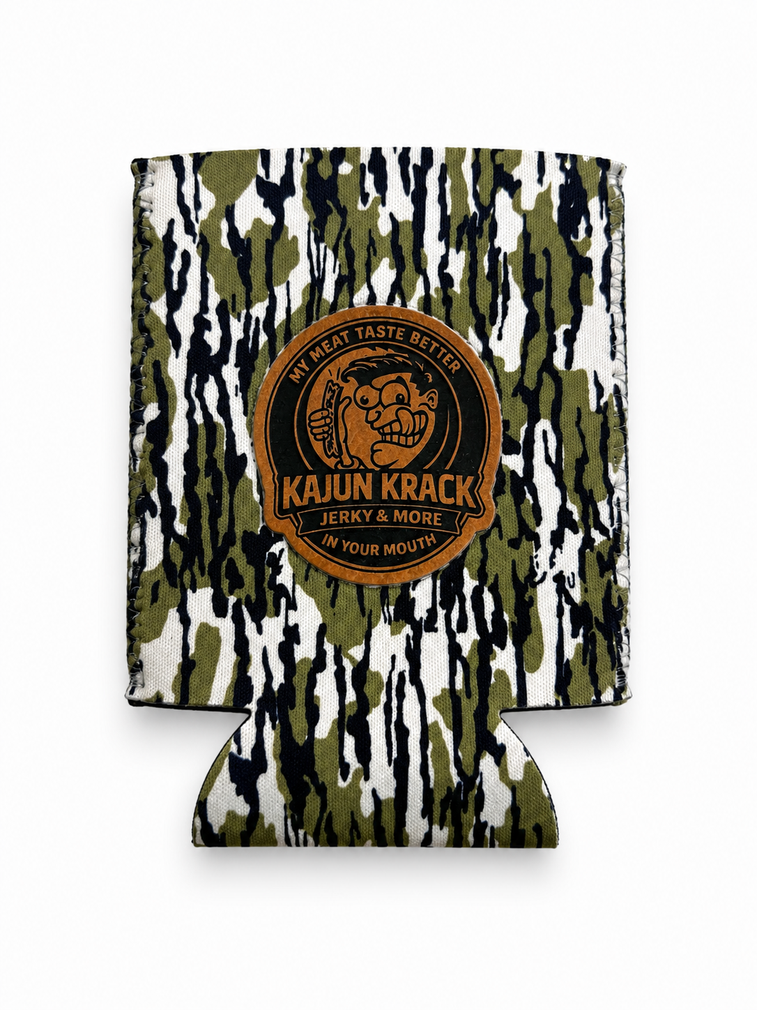 Kajun Krack Leather Patch Koozie