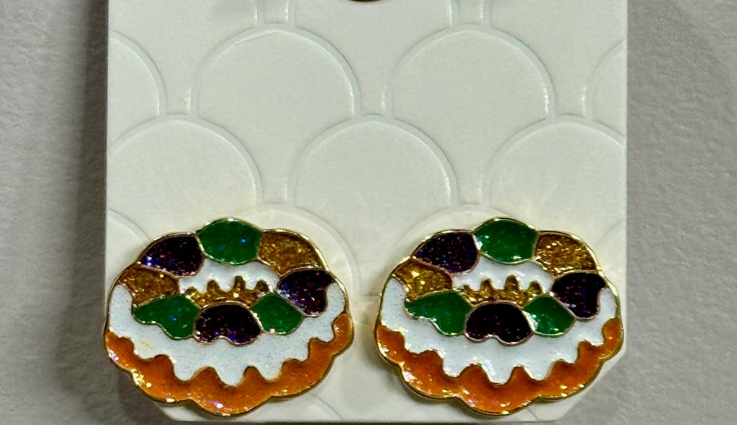 King Cake Earrings