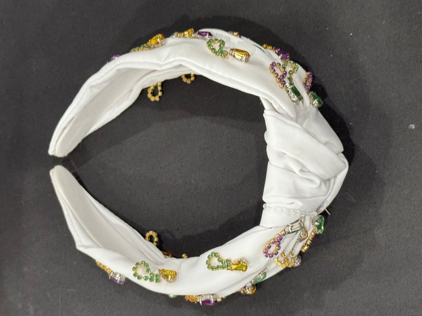 Rhinestone Mardi Gras Head Band