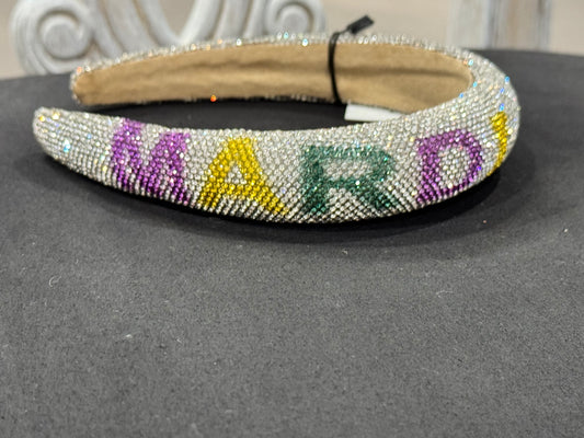 Rhinestone Mardi Gras Head Bands