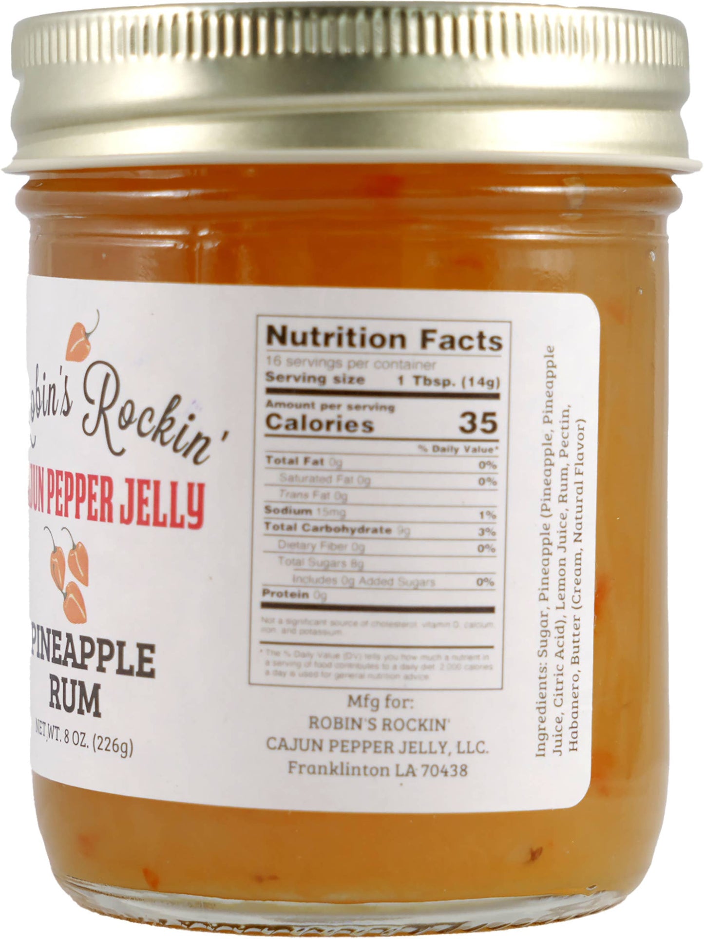 Robin's Rockin' Cajun Pineapple Rum Pepper Jelly