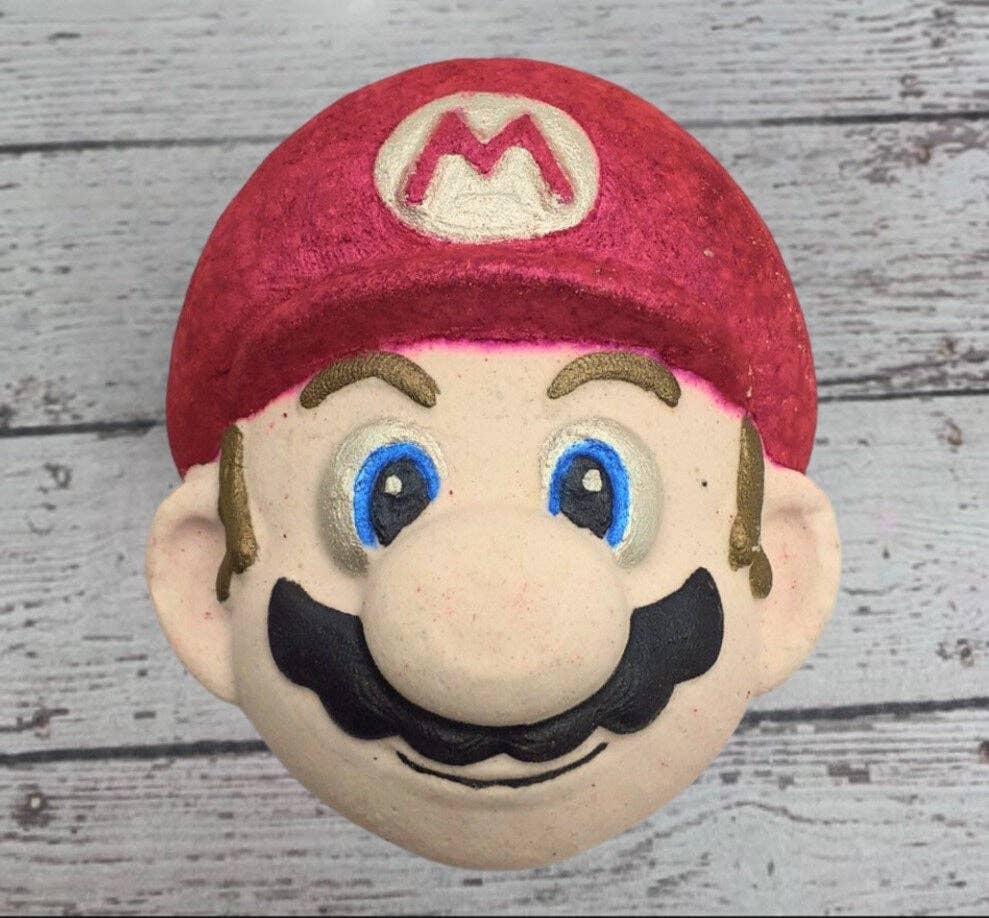 Super Mighty Plumbers Bath Bomb  Retro Mario Gaming Gamer