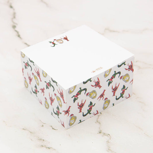 Cajun Joy Note Cube   White/Red/Green   3x3